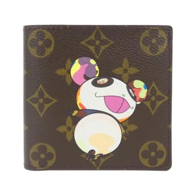 Pre-owned Louis Vuitton Brown Coated Canvas Wallet (bi-fold) ()