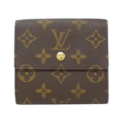 Pre-owned Louis Vuitton Brown Coated Canvas Wallet (bi-fold) ()