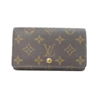 Pre-owned Louis Vuitton Brown Coated Canvas Wallet (bi-fold) ()