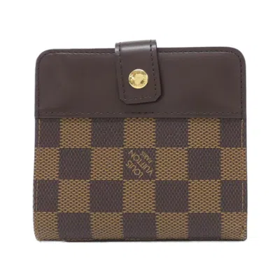 Pre-owned Louis Vuitton Brown Coated Canvas Wallet (bi-fold) ()