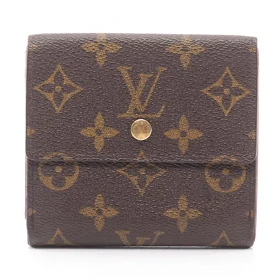Pre-owned Louis Vuitton Brown Coated Canvas Wallet (tri-fold) ()