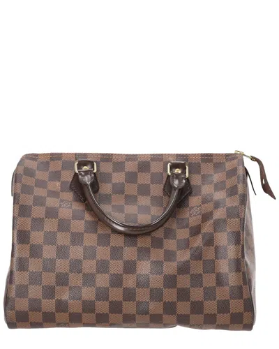 Pre-owned Louis Vuitton Brown Coated/waterproof Canvas Speedy Bandouliere 30 (authentic  Pre-loved)