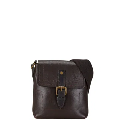 Pre-owned Louis Vuitton Brown Coffee Leather Shoulder Bag () In Brown, Coffee