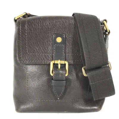 Pre-owned Louis Vuitton Brown Coffee Utah Leather Messenger Bag Shoulder Bag ()
