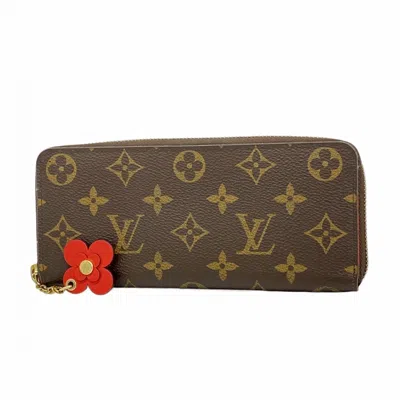 Pre-owned Louis Vuitton Brown Coquelicots Long Wallet (bi-fold) ()