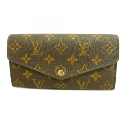 Pre-owned Louis Vuitton Brown Coquelicots Long Wallet (bi-fold) ()