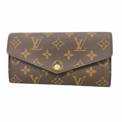 Pre-owned Louis Vuitton Brown Coquelicots Long Wallet (bi-fold) ()
