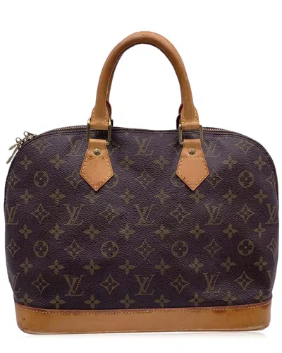 Pre-owned Louis Vuitton Brown Cotton Alma (authentic Pre-loved)