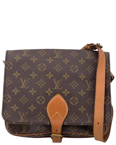 Pre-owned Louis Vuitton Brown Cotton Cartouchiere (authentic Pre-loved)