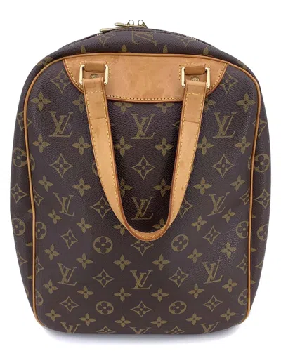 Pre-owned Louis Vuitton Brown Cotton Luggage Excursion (authentic Pre-loved)