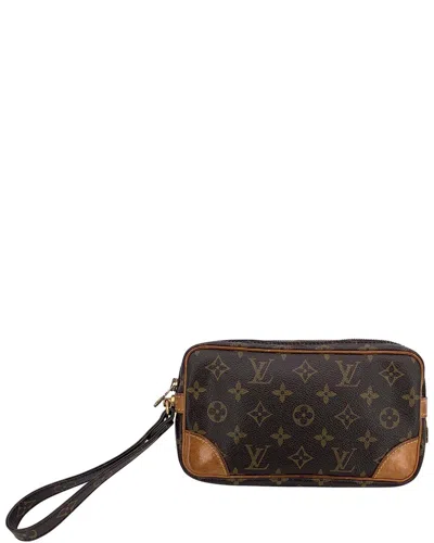 Pre-owned Louis Vuitton Brown Cotton Marly Dragonne (authentic Pre-loved)