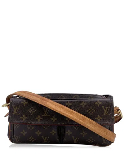Pre-owned Louis Vuitton Brown Cotton Viva Cite (authentic Pre-loved)