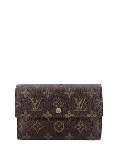 Pre-owned Louis Vuitton Brown Cotton Wallet (authentic Pre-loved)