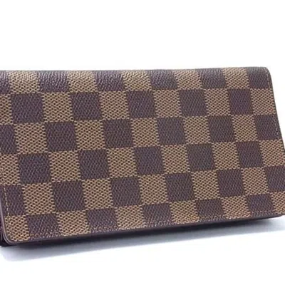 Pre-owned Louis Vuitton Brown Damier Canvas Bill Wallet (bi-fold) ()