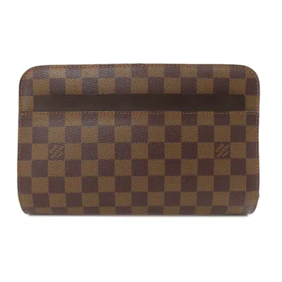 Pre-owned Louis Vuitton Brown Damier Canvas Clutch Bag ()