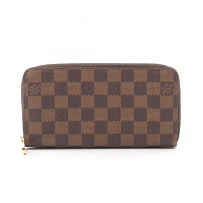 Pre-owned Louis Vuitton Brown Damier Canvas Coated Canvas Long Wallet (bi-fold) ()