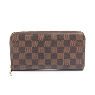 Pre-owned Louis Vuitton Brown Damier Canvas Coated Canvas Long Wallet (bi-fold) ()