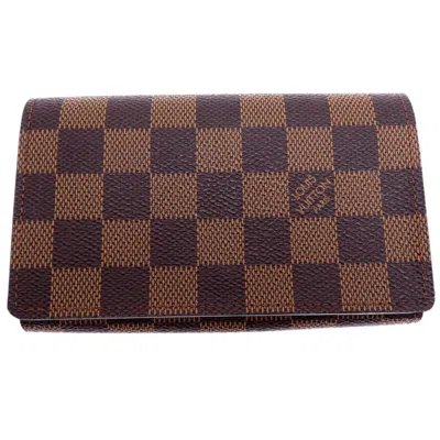 Pre-owned Louis Vuitton Brown Damier Canvas Coin Purse/coin Case ()