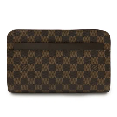 Pre-owned Louis Vuitton Brown Damier Canvas Damier Canvas Clutch Bag Pouch ()