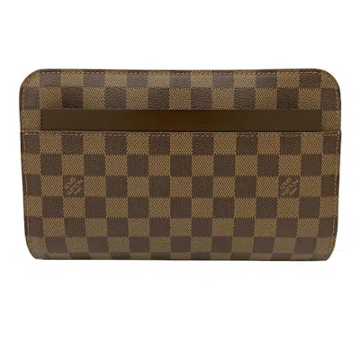Pre-owned Louis Vuitton Brown Damier Canvas Damier Canvas Clutch Bag ()