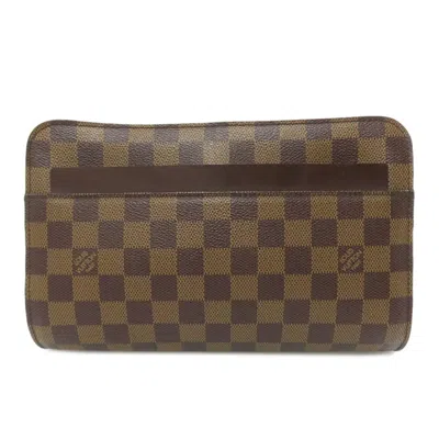 Pre-owned Louis Vuitton Brown Damier Canvas Damier Canvas Clutch Bag ()