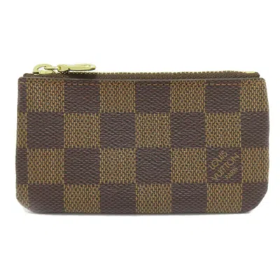 Pre-owned Louis Vuitton Brown Damier Canvas Damier Canvas Coin Purse/coin Case ()
