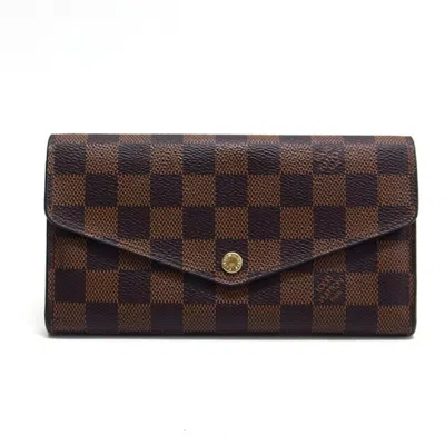 Pre-owned Louis Vuitton Brown Damier Canvas Damier Canvas Long Wallet (bi-fold) ()