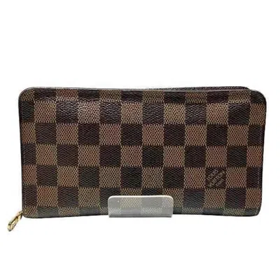 Pre-owned Louis Vuitton Brown Damier Canvas Damier Canvas Long Wallet (bi-fold) ()