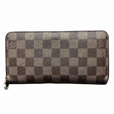 Pre-owned Louis Vuitton Brown Damier Canvas Damier Canvas Long Wallet (bi-fold) ()
