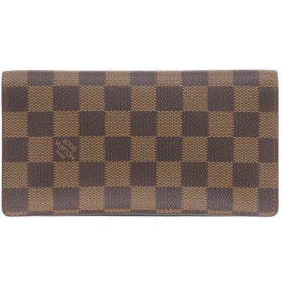 Pre-owned Louis Vuitton Brown Damier Canvas Damier Canvas Long Wallet (bi-fold) ()