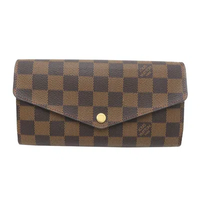 Pre-owned Louis Vuitton Brown Damier Canvas Damier Canvas Long Wallet (bi-fold) ()