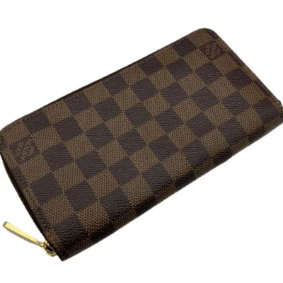 Pre-owned Louis Vuitton Brown Damier Canvas Damier Canvas Long Wallet (bi-fold) ()
