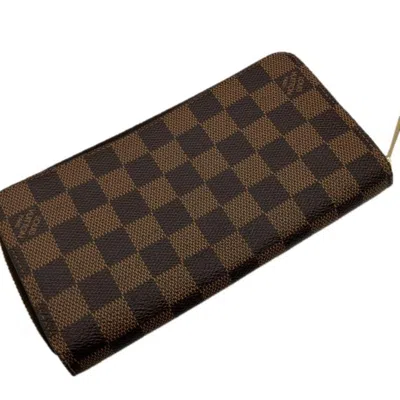 Pre-owned Louis Vuitton Brown Damier Canvas Damier Canvas Long Wallet (bi-fold) ()