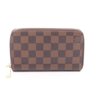 Pre-owned Louis Vuitton Brown Damier Canvas Damier Canvas Long Wallet (bi-fold) ()