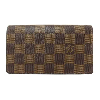 Pre-owned Louis Vuitton Brown Damier Canvas Damier Canvas Wallet (bi-fold) ()
