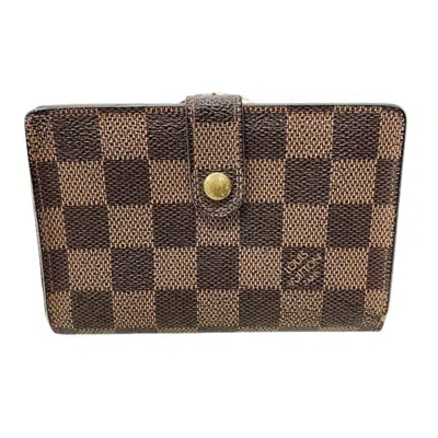 Pre-owned Louis Vuitton Brown Damier Canvas Damier Canvas Wallet (bi-fold) () In Brown, Damier Canvas
