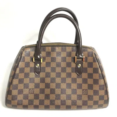 Pre-owned Louis Vuitton Brown Damier Canvas Ebene Damier Canvas Boston Bag Handbag ()