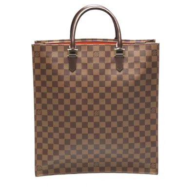 Pre-owned Louis Vuitton Brown Damier Canvas Ebene Damier Canvas Handbag Tote Bag ()