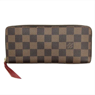 Pre-owned Louis Vuitton Brown Damier Canvas Ebene Damier Canvas Long Wallet (bi-fold) ()