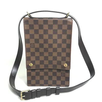 Pre-owned Louis Vuitton Brown Damier Canvas Ebene Damier Canvas Pochette Shoulder Bag ()