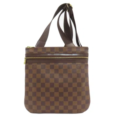 Pre-owned Louis Vuitton Brown Damier Canvas Ebene Damier Canvas Pochette Shoulder Bag ()