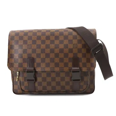 Pre-owned Louis Vuitton Brown Damier Canvas Ebene Damier Canvas Shoulder Bag ()