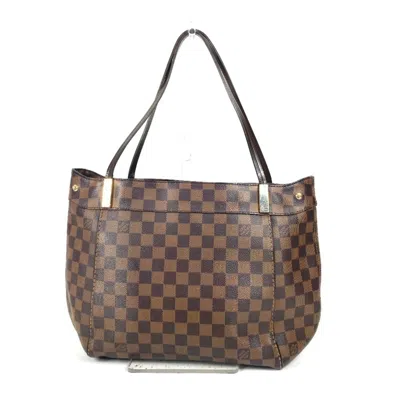 Pre-owned Louis Vuitton Brown Damier Canvas Ebene Damier Canvas Shoulder Bag Tote Bag ()