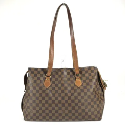 Pre-owned Louis Vuitton Brown Damier Canvas Ebene Damier Canvas Shoulder Bag Tote Bag ()