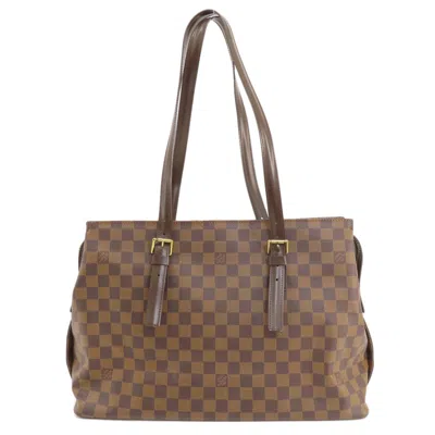 Pre-owned Louis Vuitton Brown Damier Canvas Ebene Damier Canvas Tote Bag ()