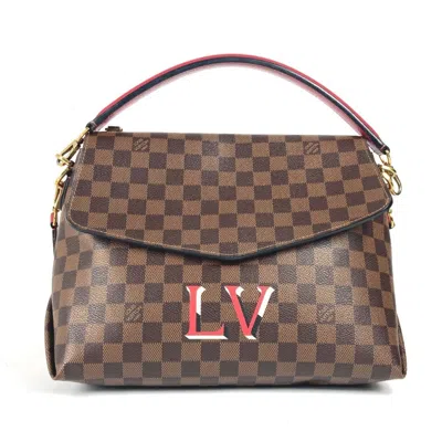 Pre-owned Louis Vuitton Brown Damier Canvas Ebene Galle Red Color Damier Canvas Handbag Shoulder Bag Tote Bag