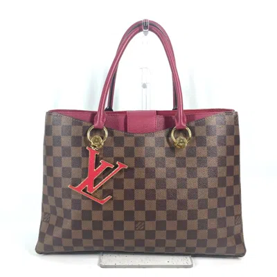 Pre-owned Louis Vuitton Brown Damier Canvas Galle Red Color Damier Canvas Handbag Shoulder Bag Tote Bag (pre-o