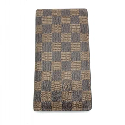 Pre-owned Louis Vuitton Brown Damier Canvas Long Bill Wallet (bi-fold) ()