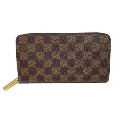 Pre-owned Louis Vuitton Brown Damier Canvas Long Wallet (bi-fold) ()