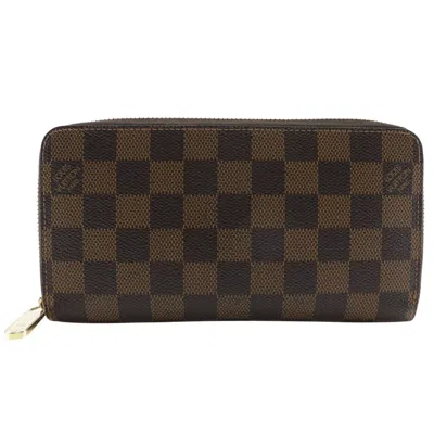 Pre-owned Louis Vuitton Brown Damier Canvas Long Wallet (bi-fold) ()